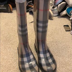 Burberry rain boots